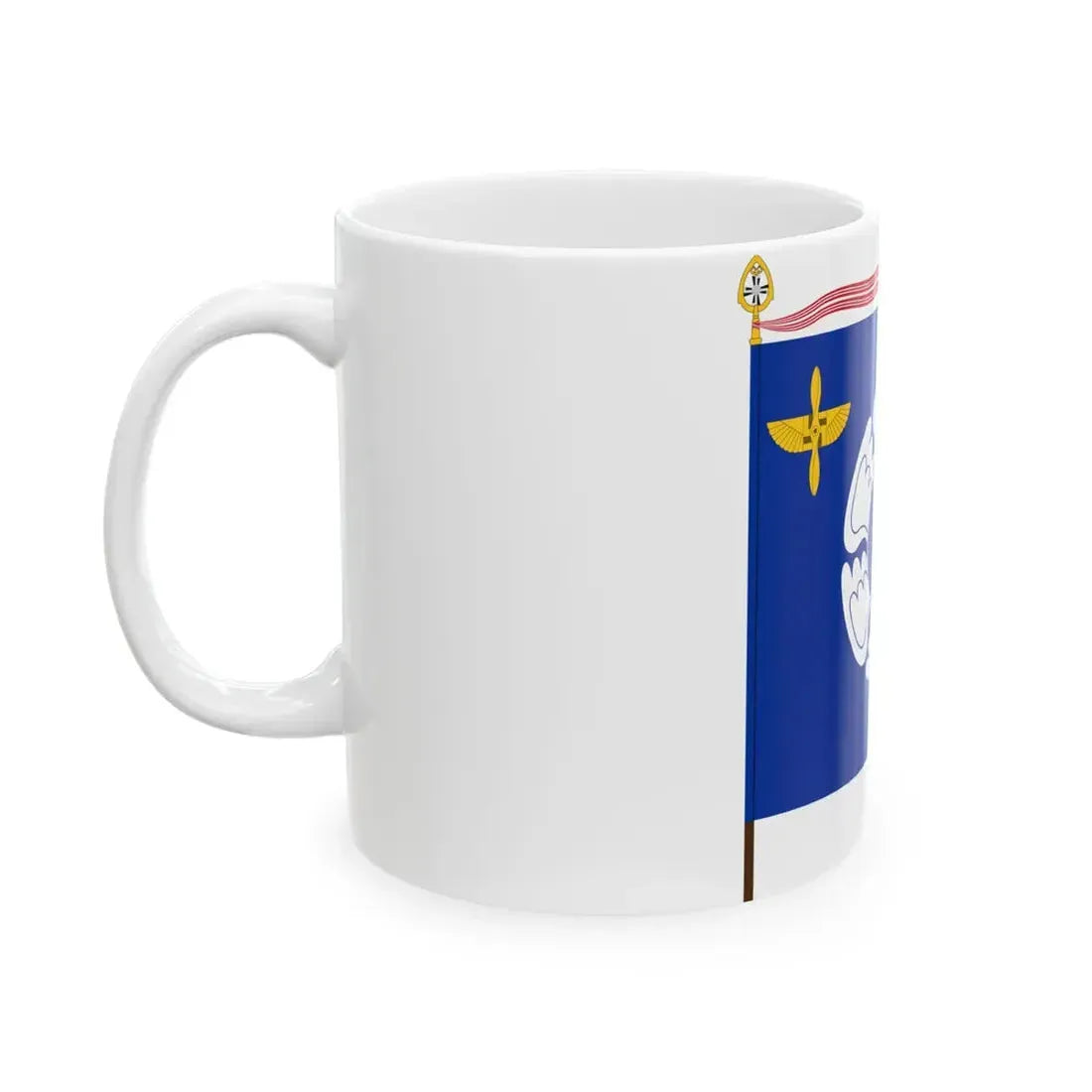 Flag of the Air Force Academy Finland (Finland) White Coffee Mug - Go Mug Yourself
