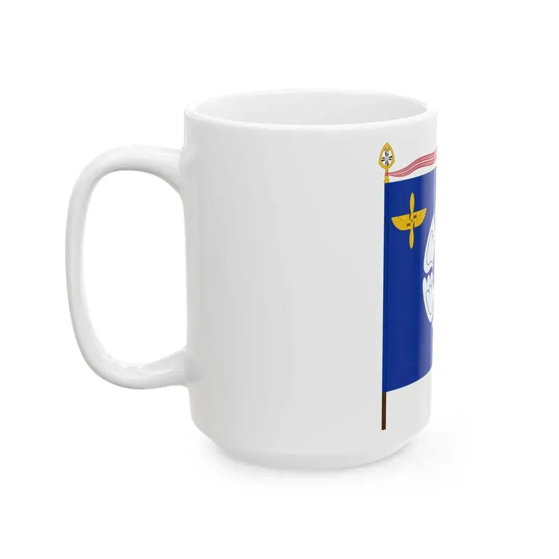 Flag of the Air Force Academy Finland (Finland) White Coffee Mug - Go Mug Yourself
