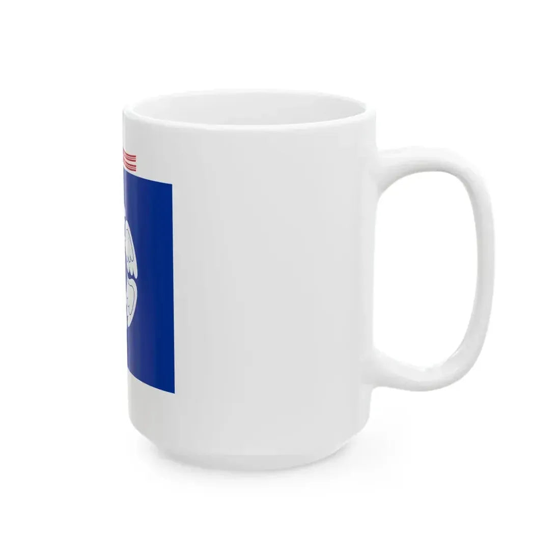 Flag of the Air Force Academy Finland (Finland) White Coffee Mug - Go Mug Yourself