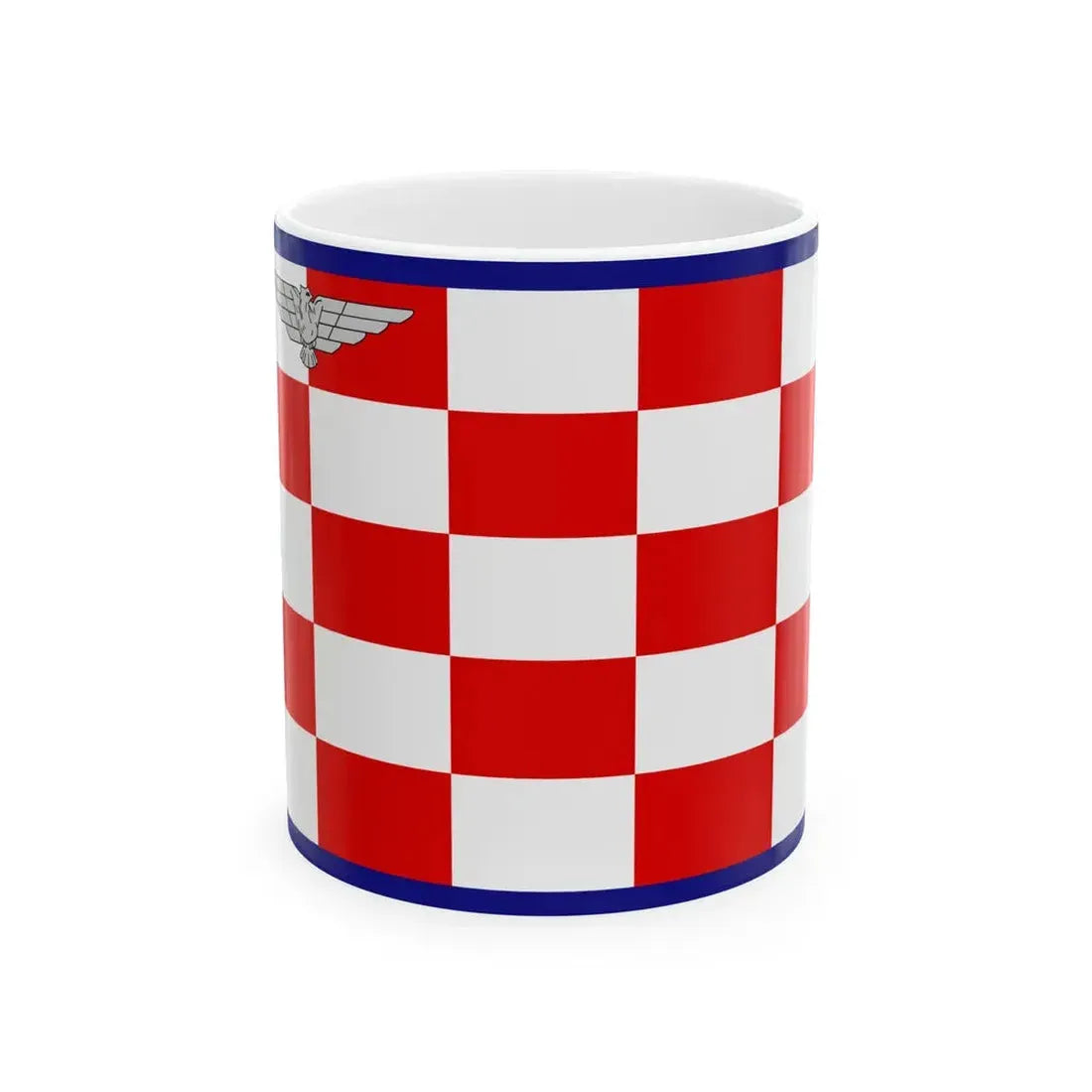 Flag of the Air Force of the Independent State of Croatia (Croatia) White Coffee Mug 11oz - Go Mug Yourself