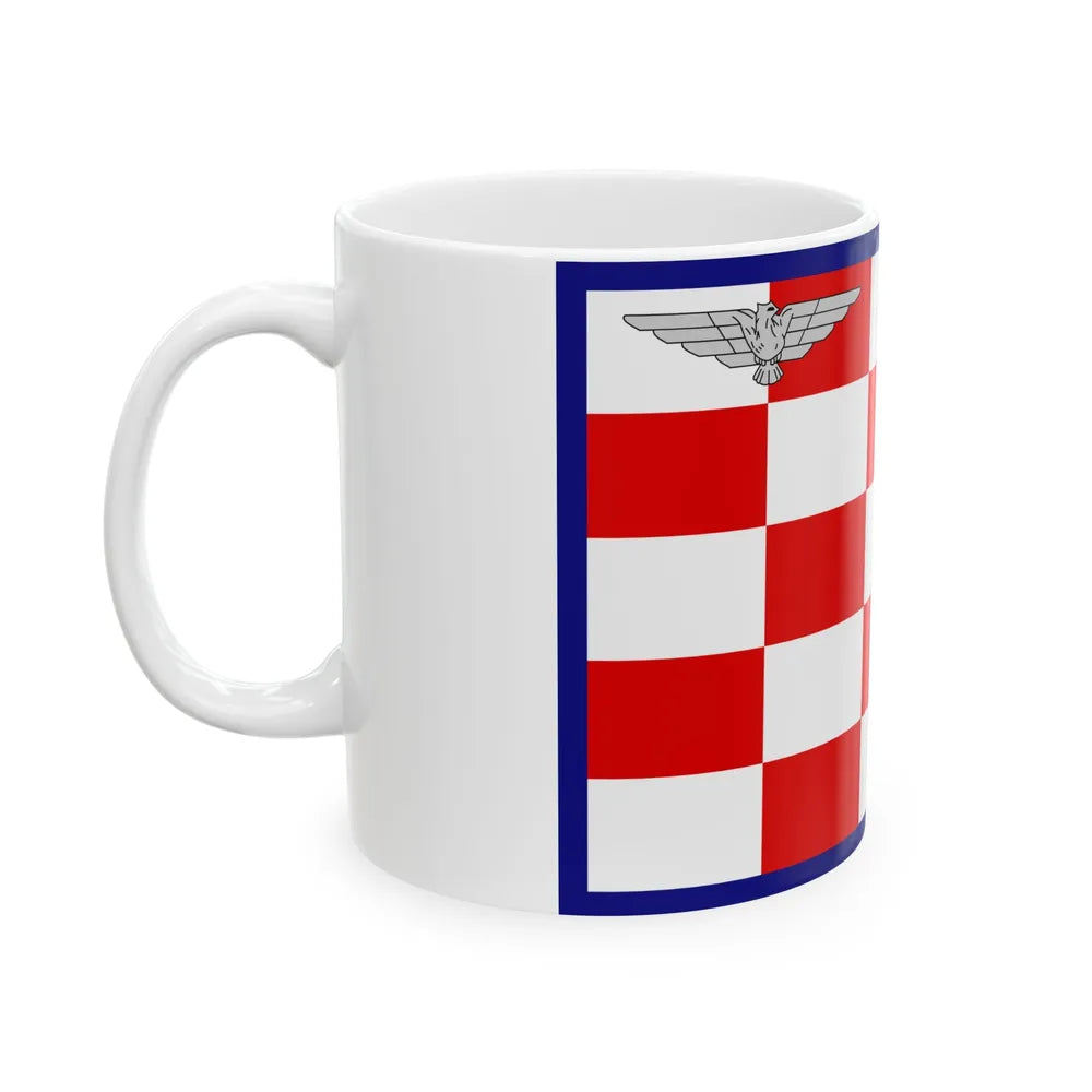 Flag of the Air Force of the Independent State of Croatia (Croatia) White Coffee Mug - Go Mug Yourself