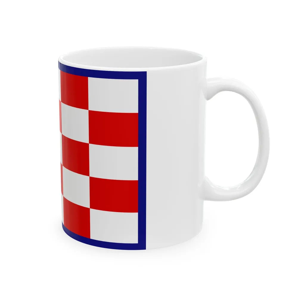 Flag of the Air Force of the Independent State of Croatia (Croatia) White Coffee Mug - Go Mug Yourself