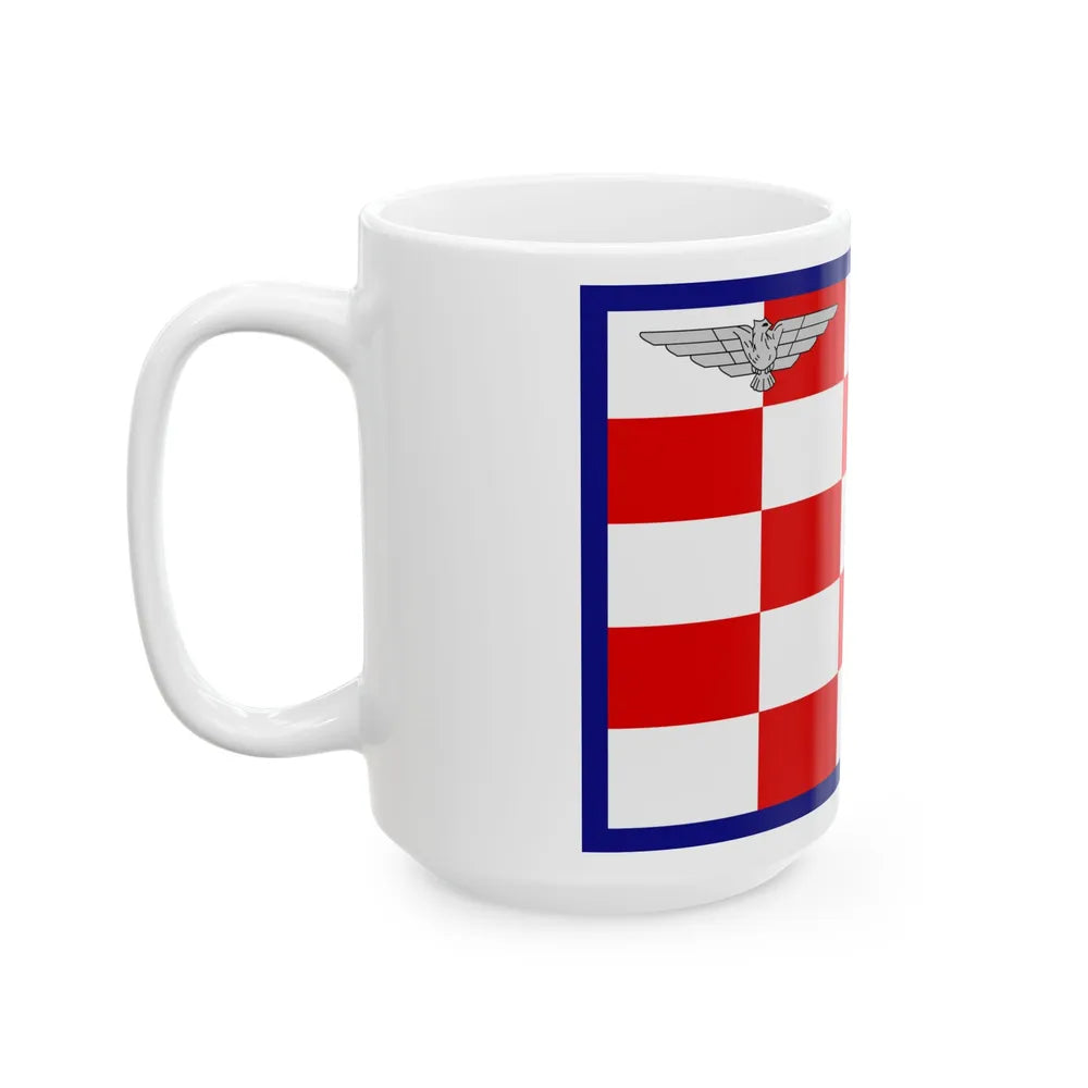 Flag of the Air Force of the Independent State of Croatia (Croatia) White Coffee Mug - Go Mug Yourself