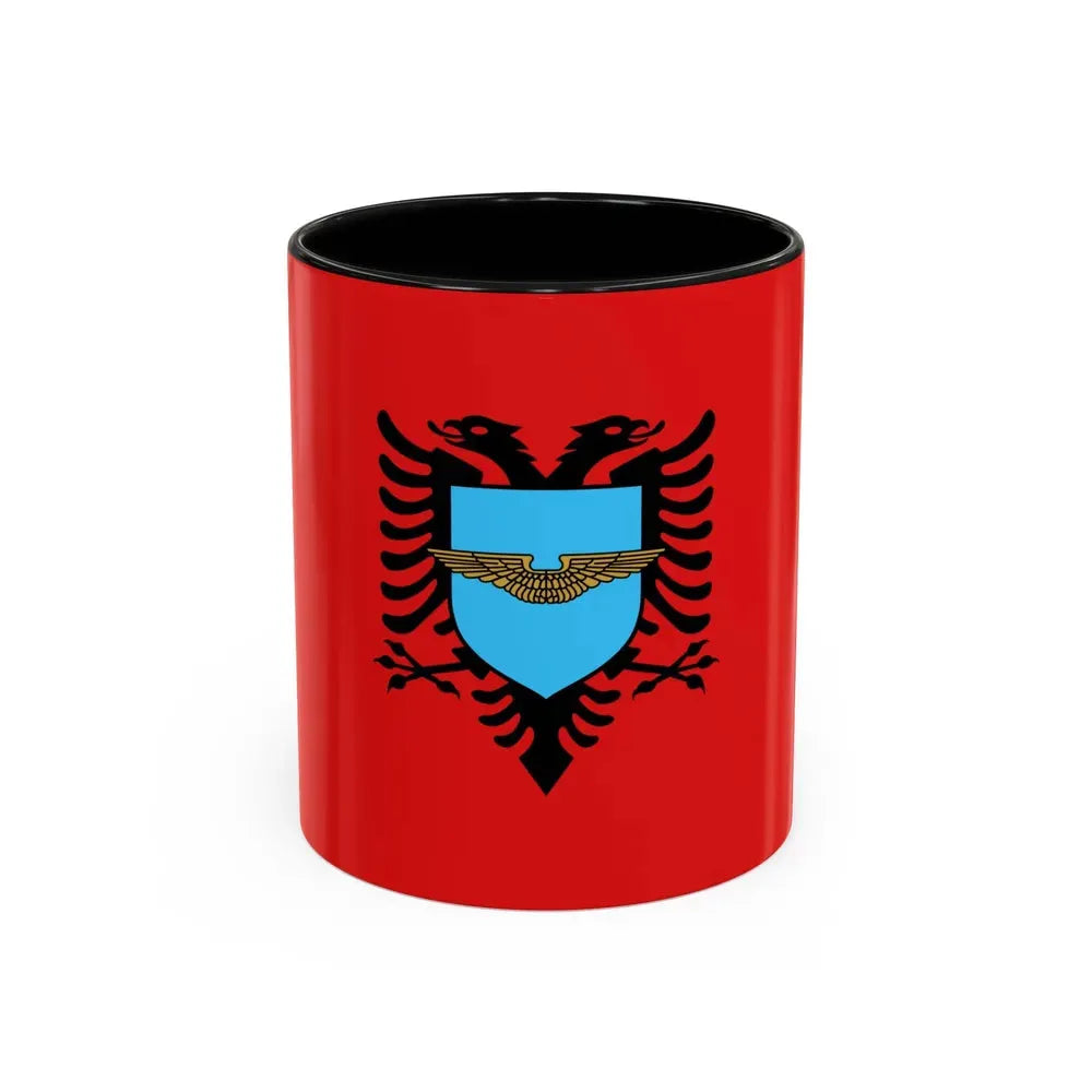 Flag of the Albanian Air Forces - Accent Coffee Mug 11oz Black - Go Mug Yourself