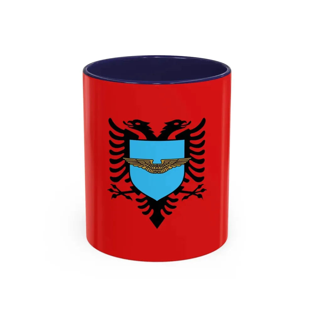 Flag of the Albanian Air Forces - Accent Coffee Mug 11oz Navy - Go Mug Yourself
