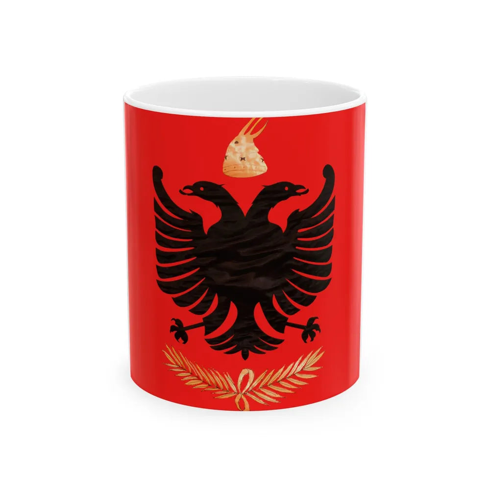 Flag of the Albanian Kingdom 1928-1939 (Albania) White Coffee Mug 11oz - Go Mug Yourself