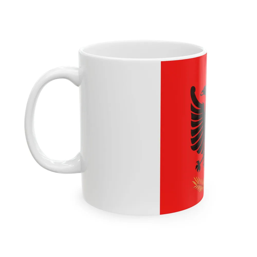 Flag of the Albanian Kingdom 1928-1939 (Albania) White Coffee Mug - Go Mug Yourself