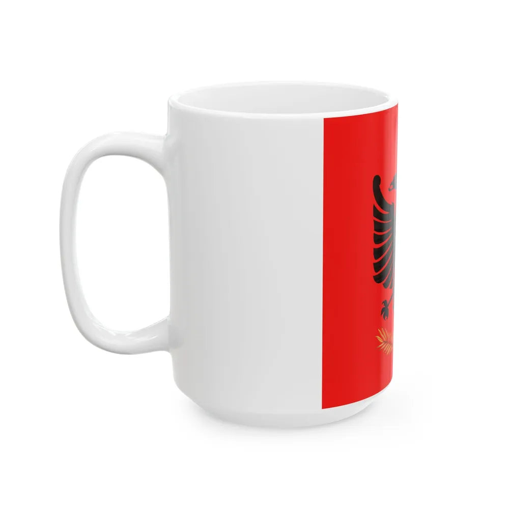 Flag of the Albanian Kingdom 1928-1939 (Albania) White Coffee Mug - Go Mug Yourself