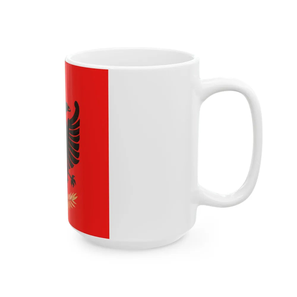 Flag of the Albanian Kingdom 1928-1939 (Albania) White Coffee Mug - Go Mug Yourself