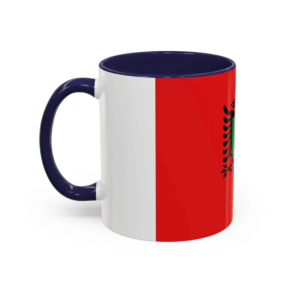 Flag of the Albanian Land Forces - Accent Coffee Mug - Go Mug Yourself