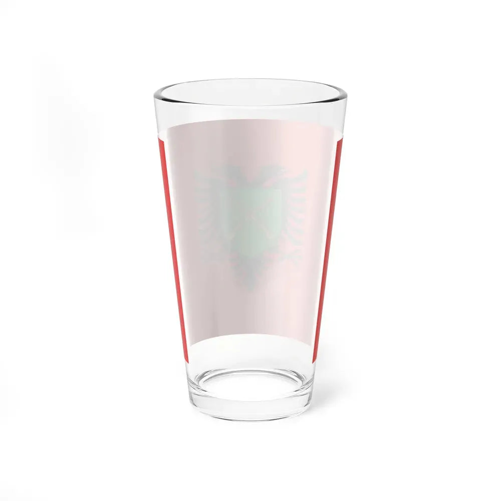 Flag of the Albanian Land Forces - Pint Glass 16oz - Go Mug Yourself