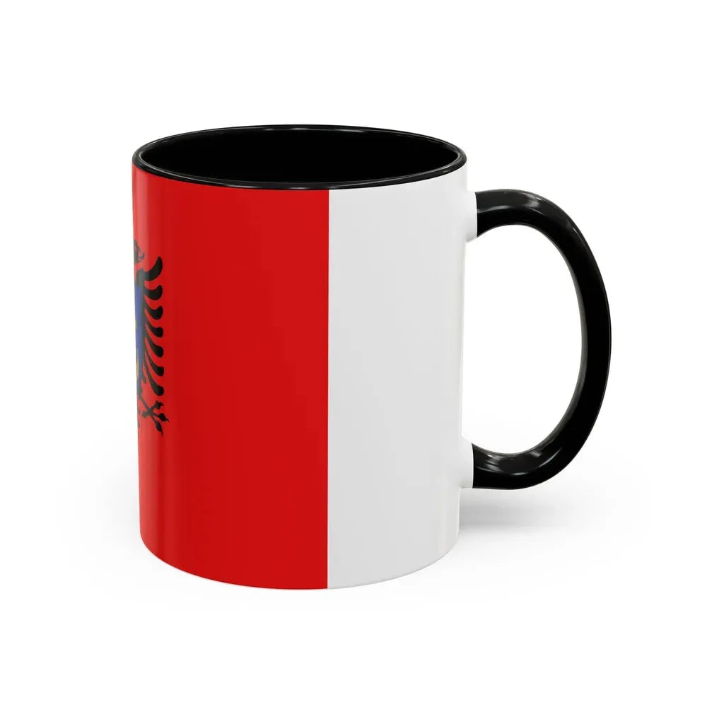 Flag of the Albanian Naval Forces - Accent Coffee Mug - Go Mug Yourself