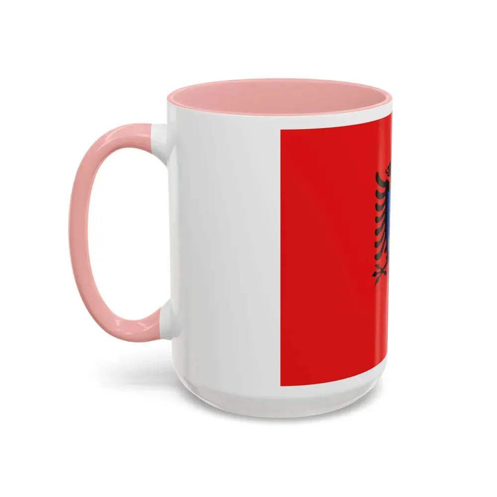 Flag of the Albanian Naval Forces - Accent Coffee Mug - Go Mug Yourself