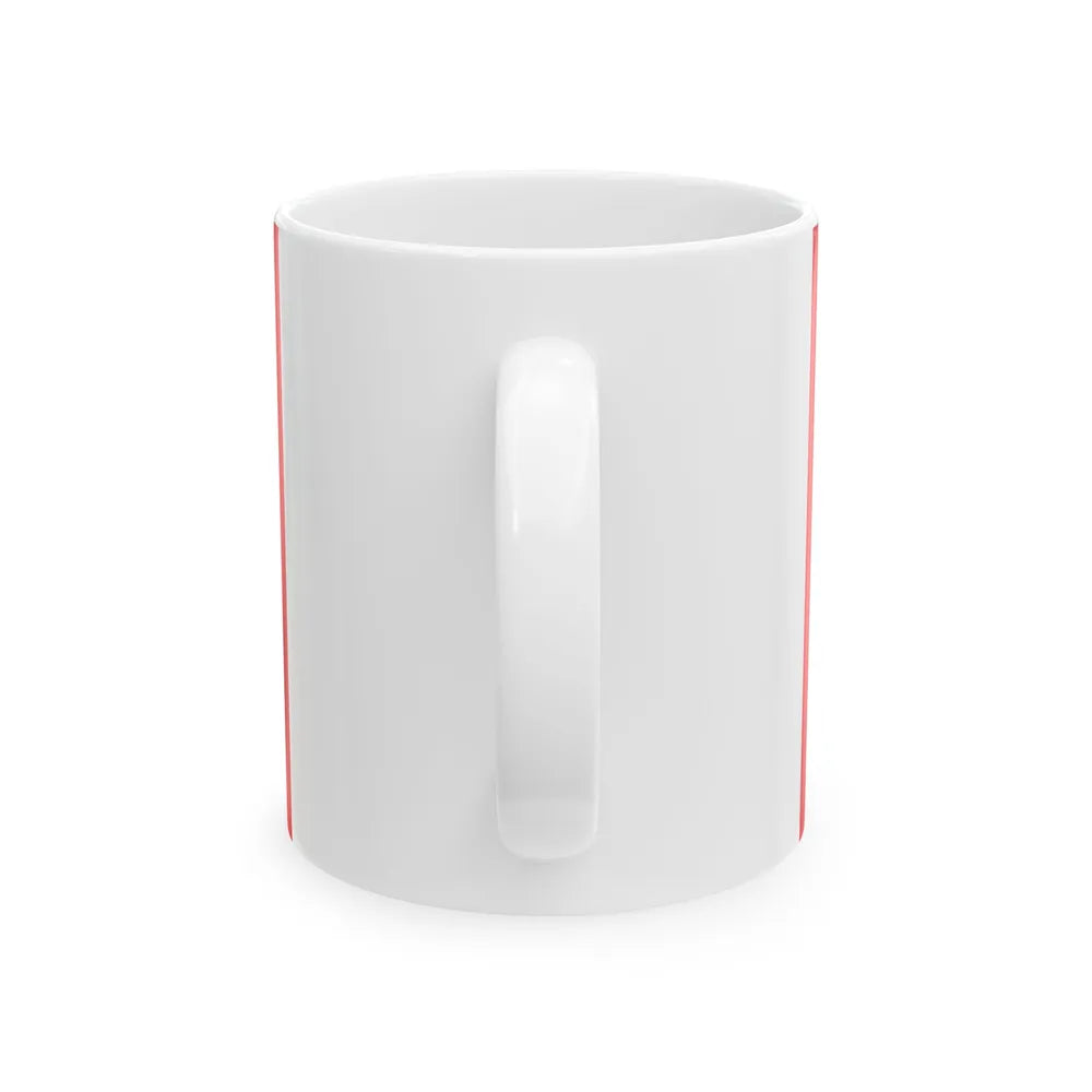 Flag of the Albanian Naval Forces (Albania) White Coffee Mug - Go Mug Yourself