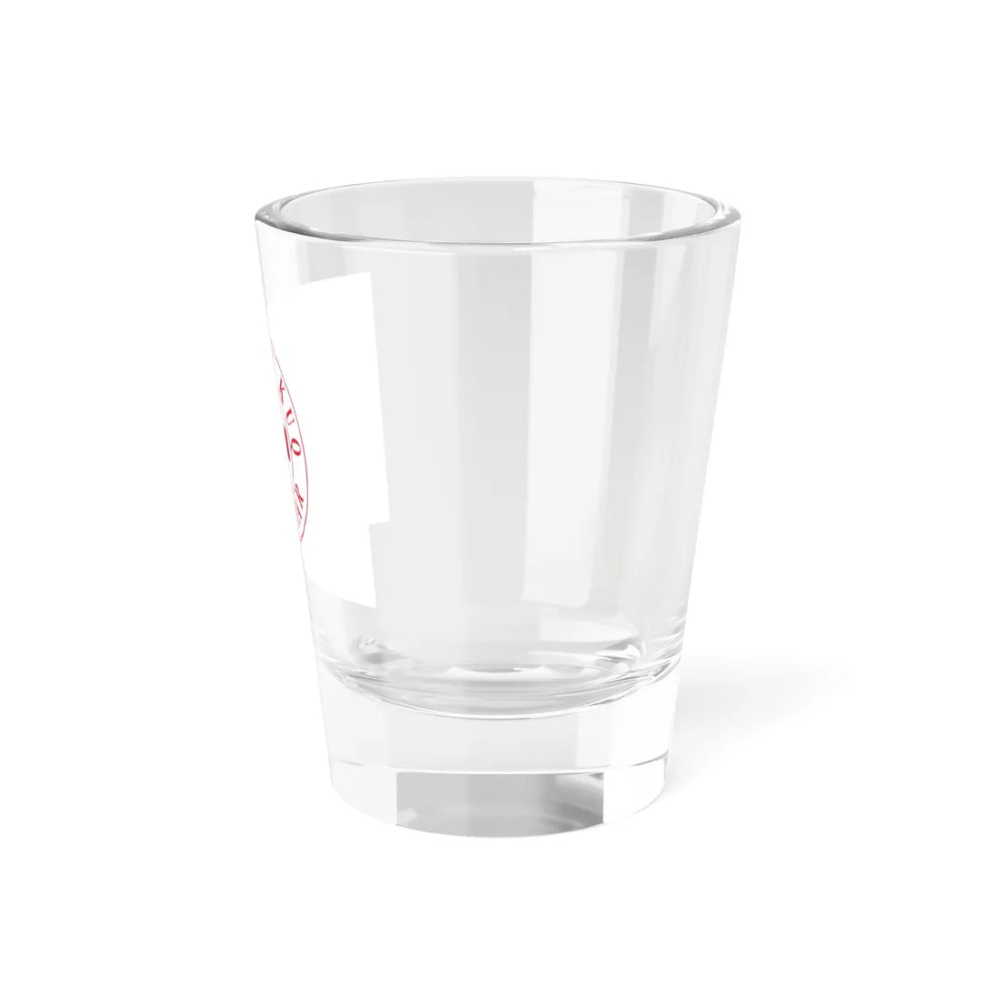 Flag of the Albanian Red Cross (Albania) Shot Glass 1.5oz - Go Mug Yourself