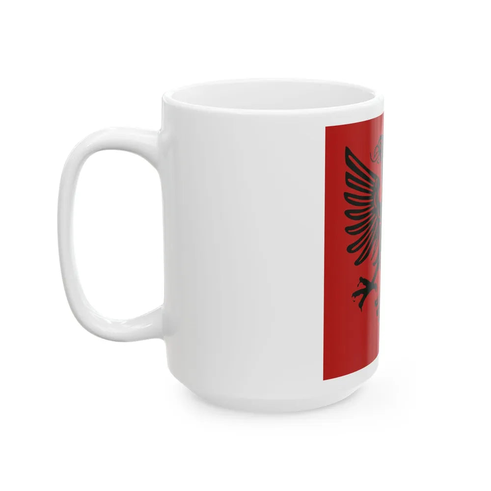 Flag of the Albanian Republic 1925-1928 (Albania) White Coffee Mug - Go Mug Yourself