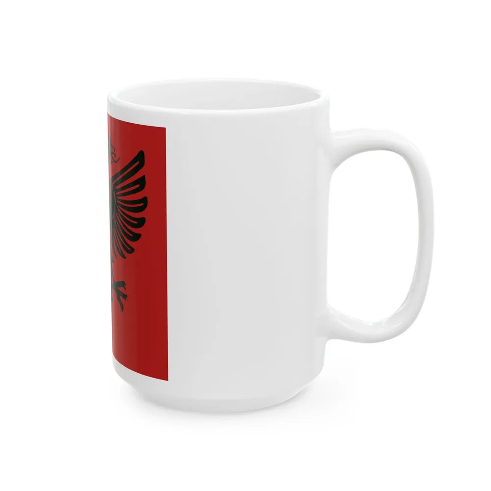 Flag of the Albanian Republic 1925-1928 (Albania) White Coffee Mug - Go Mug Yourself