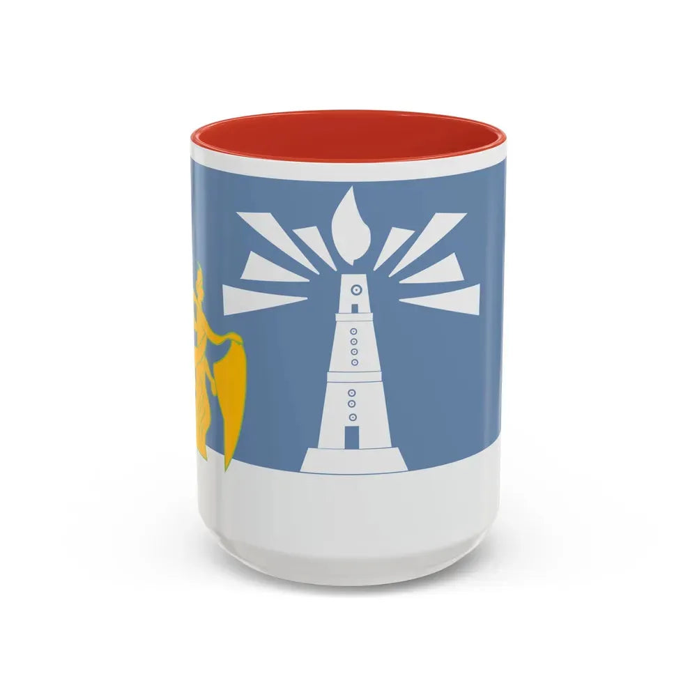 Flag of the Alexandria Governorate Egypt - Accent Coffee Mug 15oz Red - Go Mug Yourself