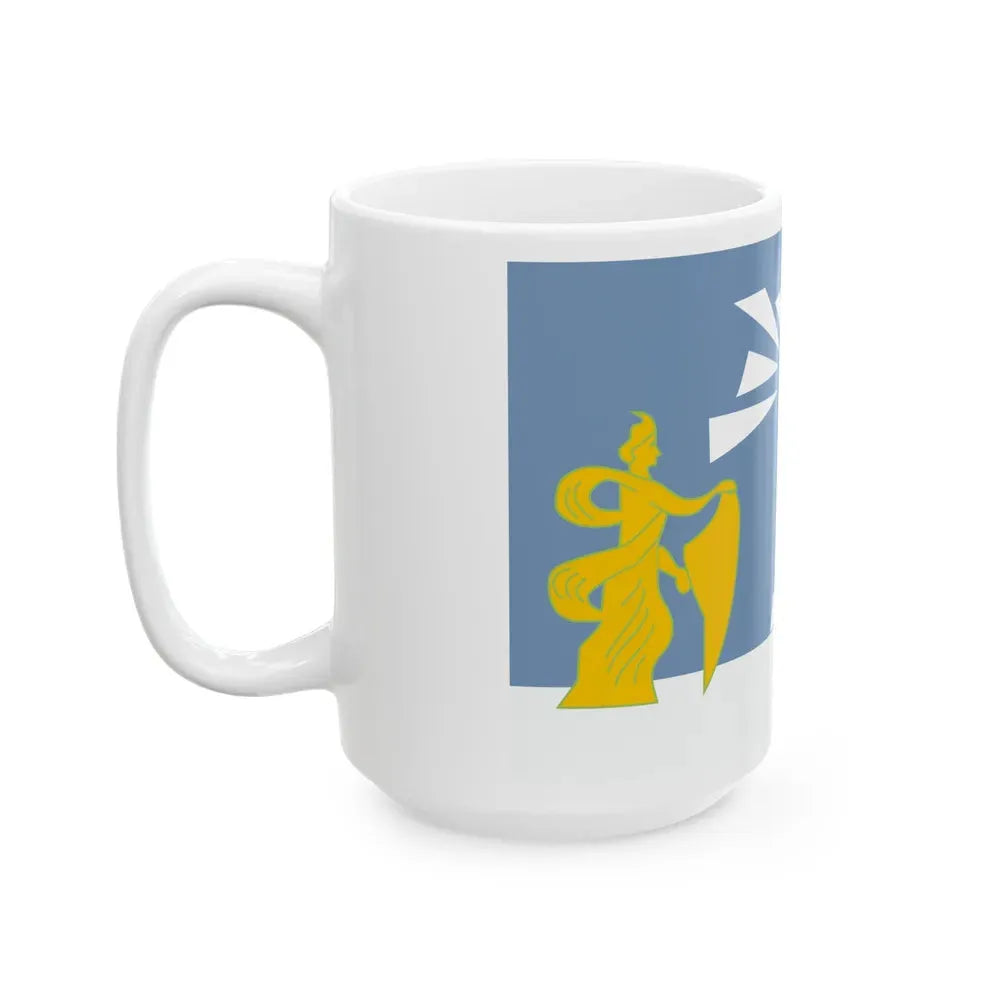 Flag of the Alexandria Governorate Egypt - White Coffee Mug - Go Mug Yourself