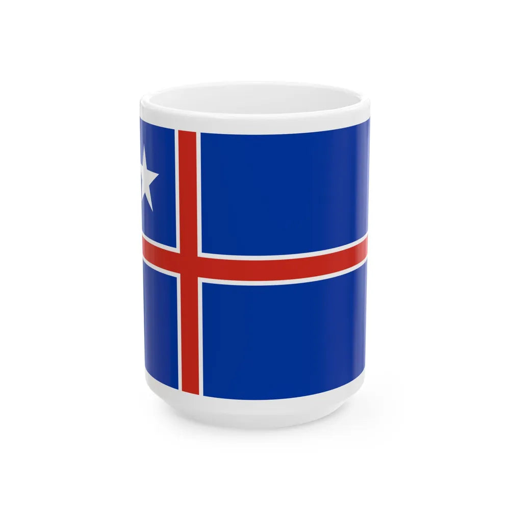 Flag of the Ambassador of Chile (Chile) White Coffee Mug 15oz - Go Mug Yourself