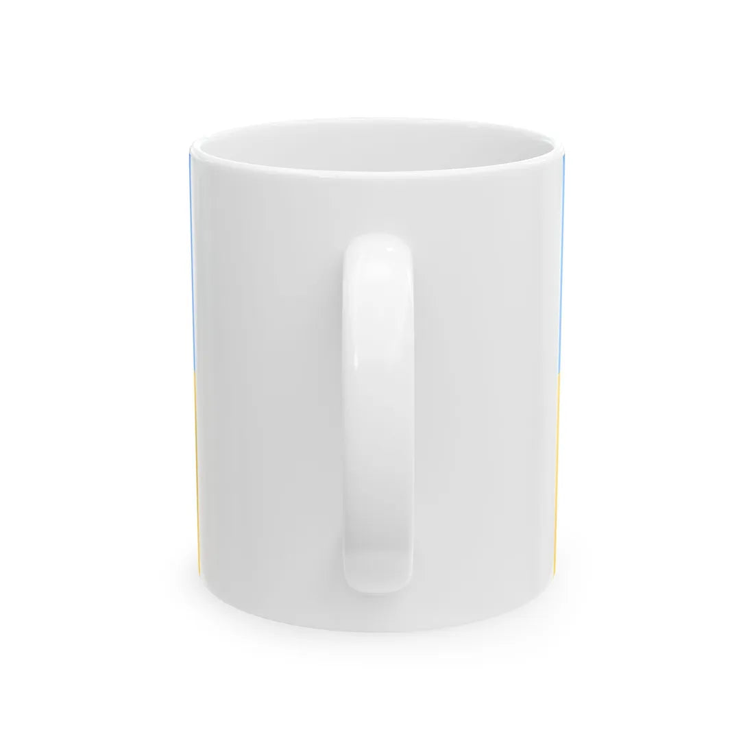 Flag of the Ambassador of Ukraine 1918 (Ukraine) White Coffee Mug - Go Mug Yourself