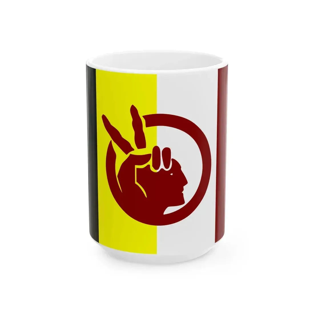 Flag of the American Indian Movement (United States) White Coffee Mug 15oz - Go Mug Yourself