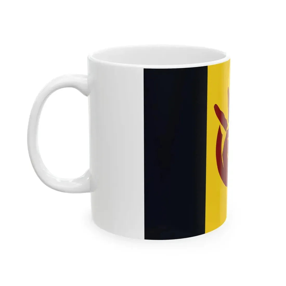 Flag of the American Indian Movement V2 (United States) White Coffee Mug - Go Mug Yourself