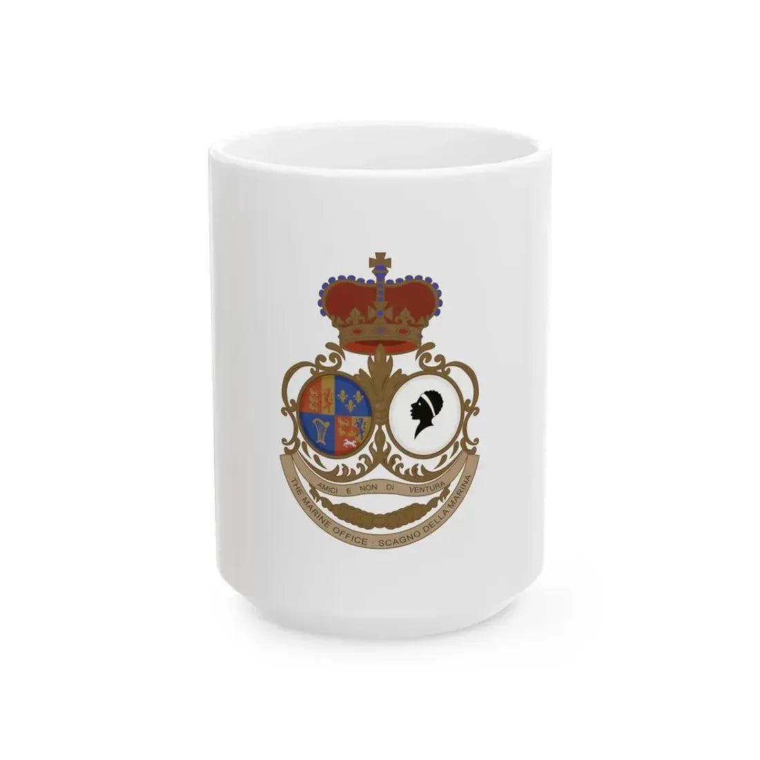 Flag of the Anglo-Corsican Kingdom (France) White Coffee Mug 15oz - Go Mug Yourself