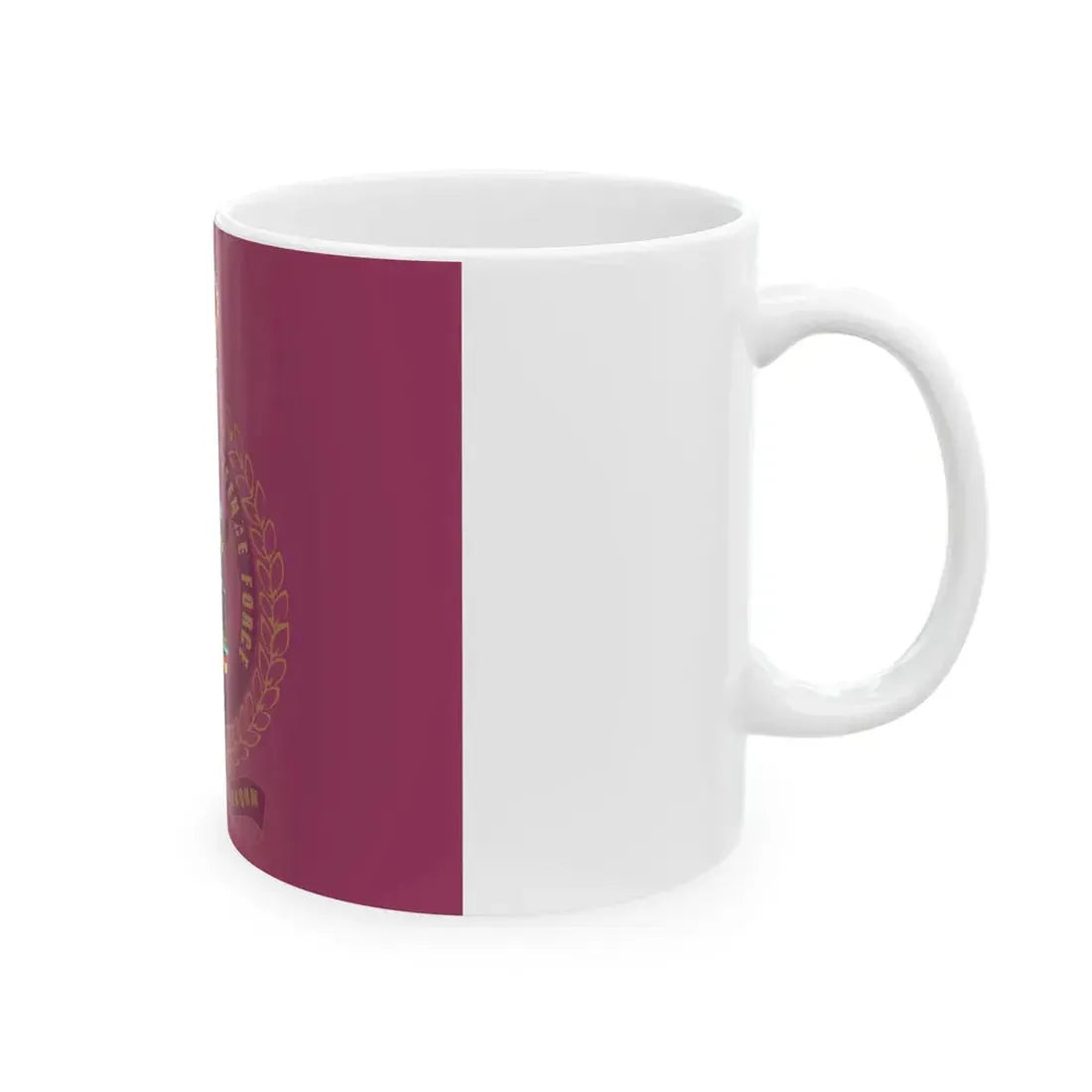 Flag of the Antigua and Barbuda Defence Force (Antigua and Barbuda) White Coffee Mug - Go Mug Yourself