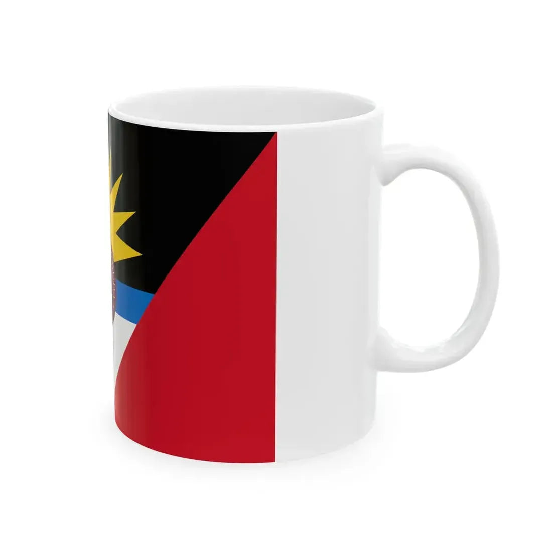 Flag of the Antigua and Barbuda Regiment (Antigua and Barbuda) White Coffee Mug - Go Mug Yourself