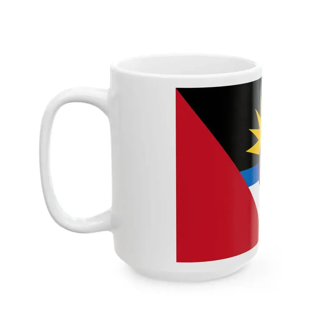 Flag of the Antigua and Barbuda Regiment (Antigua and Barbuda) White Coffee Mug - Go Mug Yourself