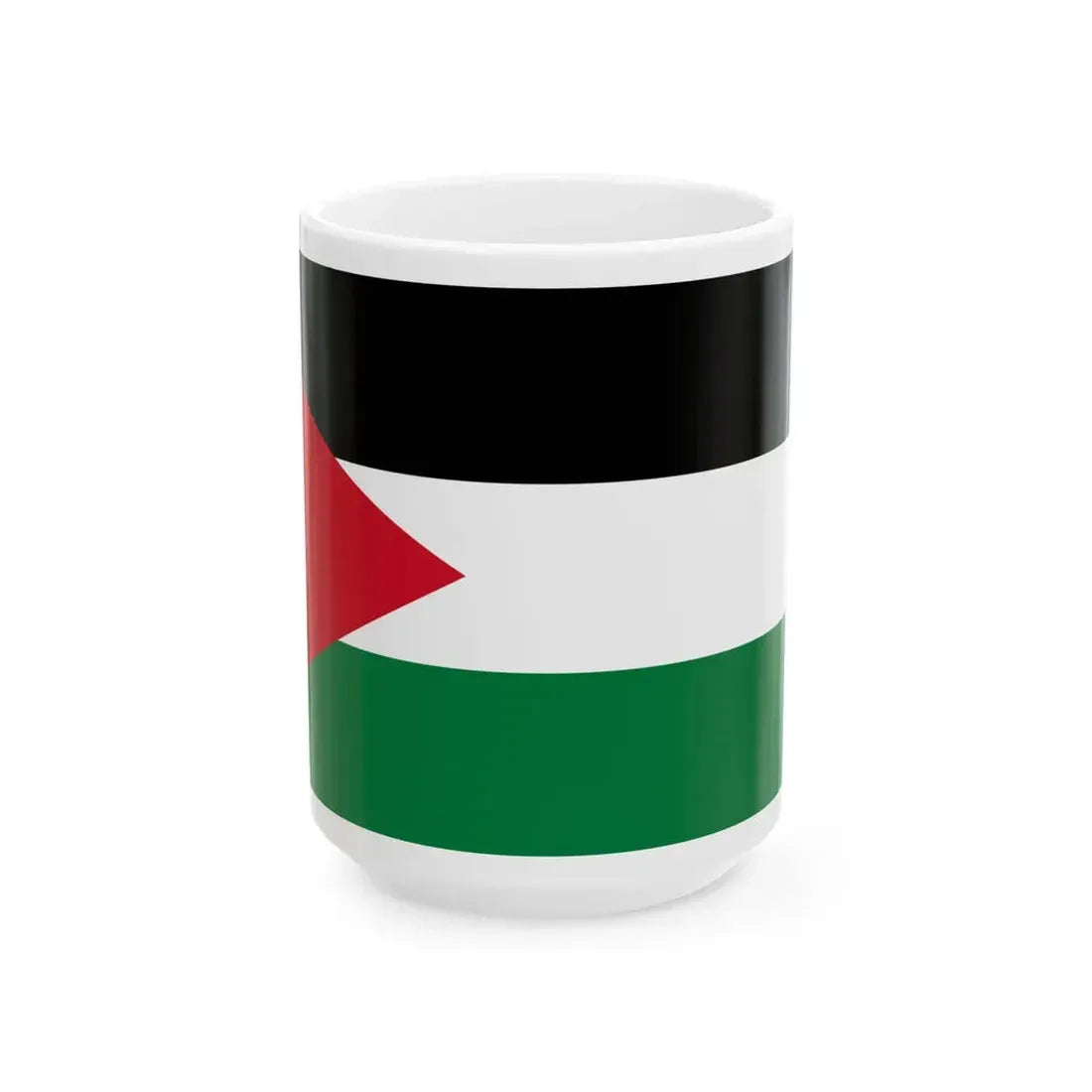 Flag of the Arab Federation (Iraq) White Coffee Mug 15oz - Go Mug Yourself