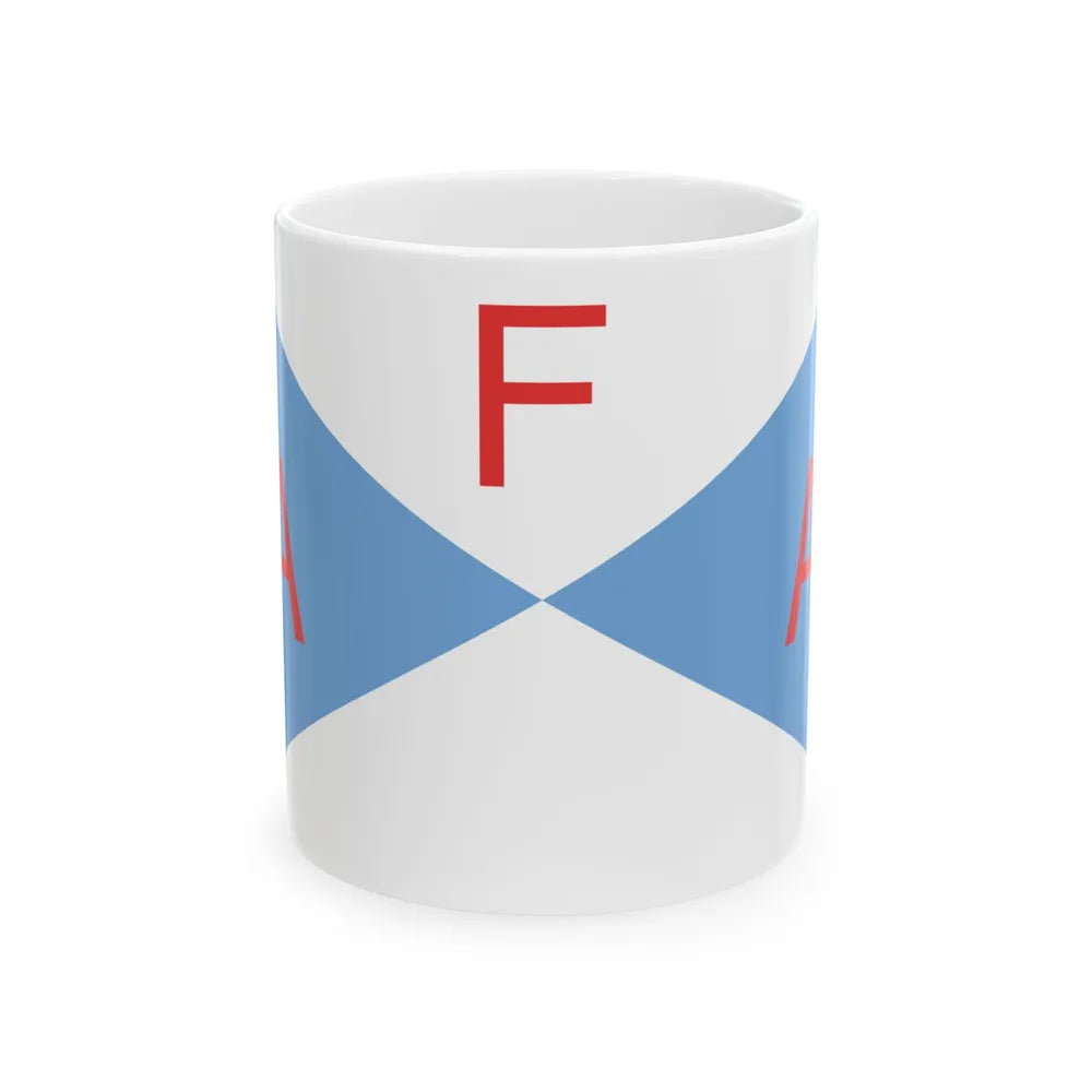Flag of the Argentine Agrarian Federation AFA (Argentina) White Coffee Mug 11oz - Go Mug Yourself