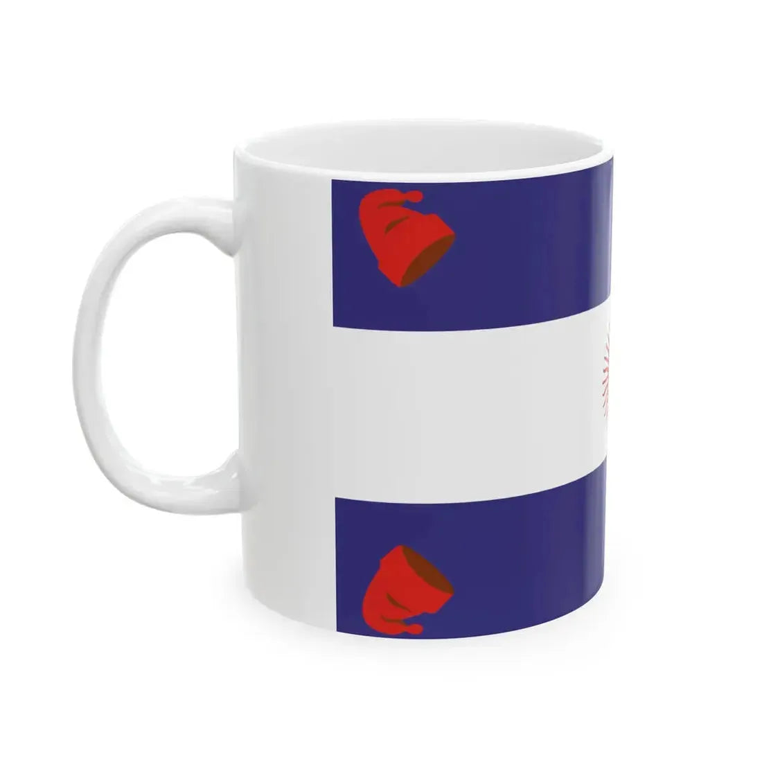 Flag of the Argentine Confederation (Argentina) White Coffee Mug - Go Mug Yourself