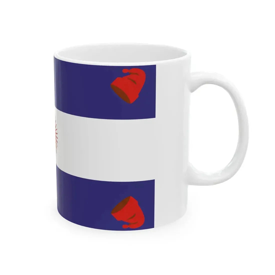 Flag of the Argentine Confederation (Argentina) White Coffee Mug - Go Mug Yourself