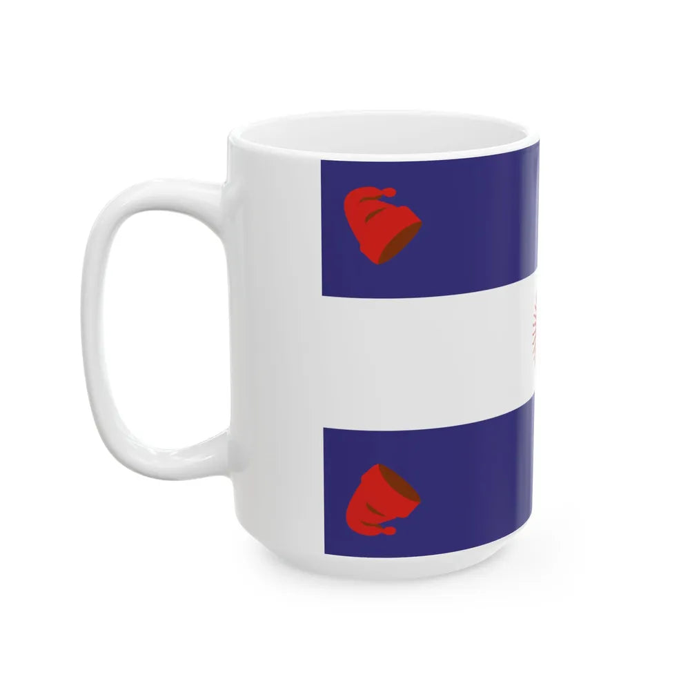 Flag of the Argentine Confederation (Argentina) White Coffee Mug - Go Mug Yourself