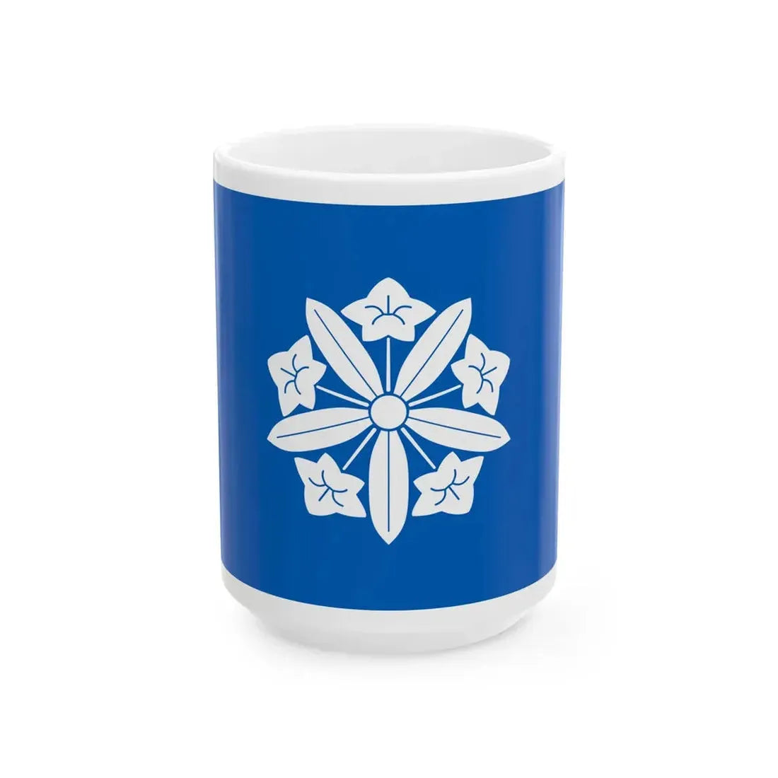 Flag of the Arima Lords of Kurume in Chikugo Province A (Japan) White Coffee Mug 15oz - Go Mug Yourself