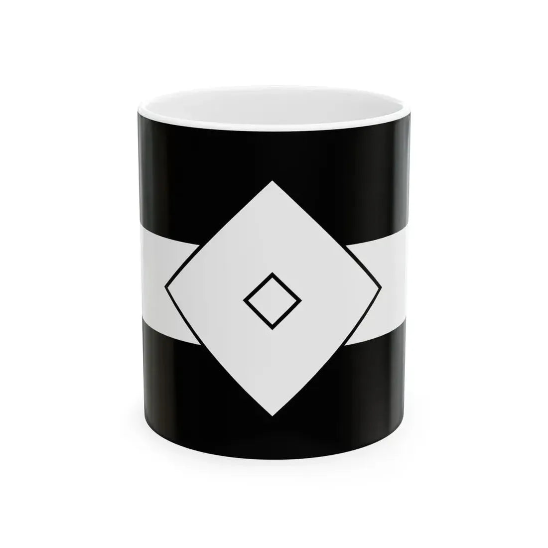 Flag of the Arima Lords of Kurume in Chikugo Province C (Japan) White Coffee Mug 11oz - Go Mug Yourself