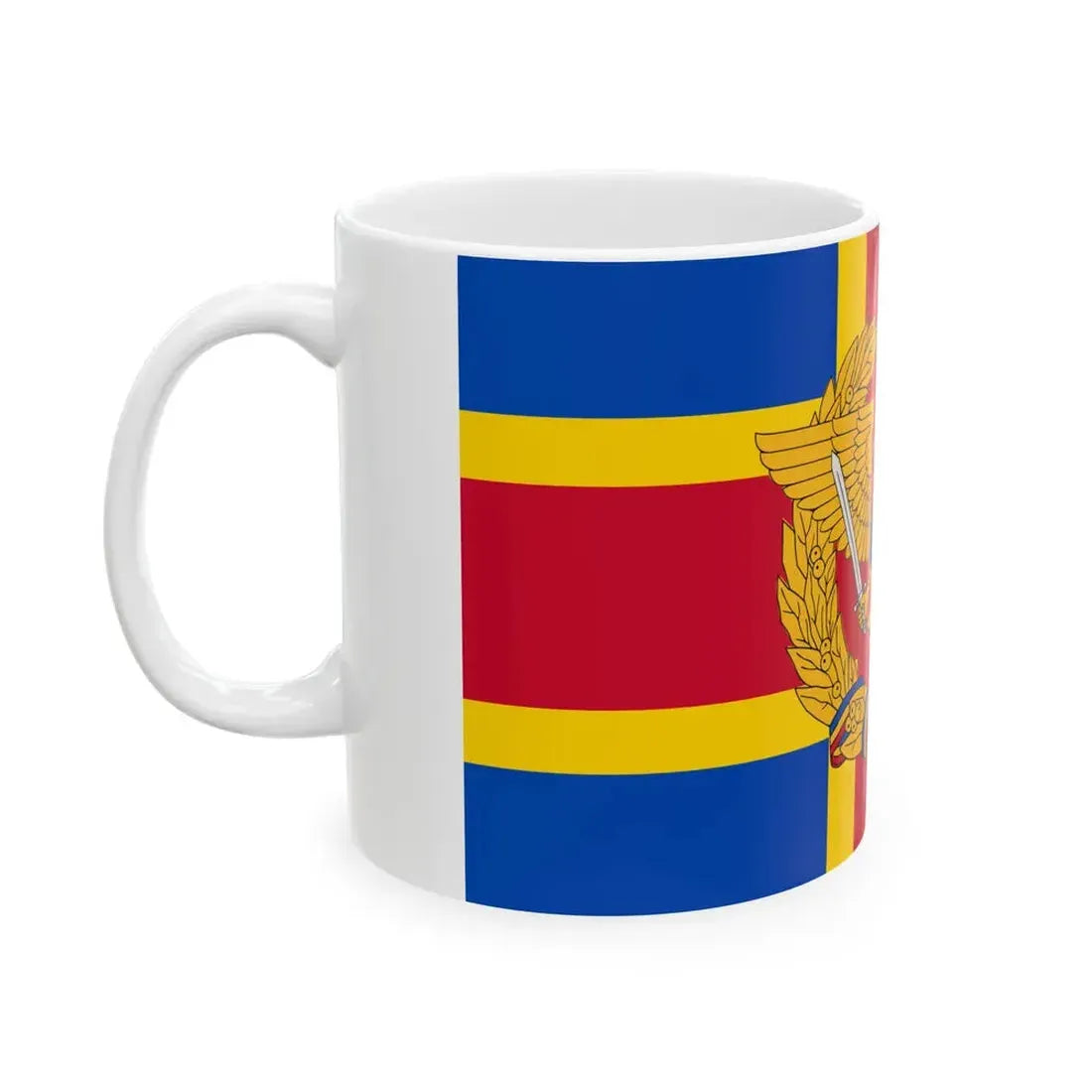 Flag of the Armed Forces of Moldova (Moldova) White Coffee Mug - Go Mug Yourself
