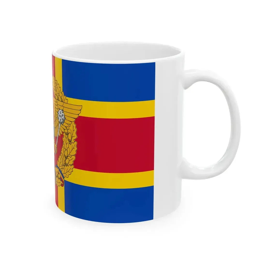 Flag of the Armed Forces of Moldova (Moldova) White Coffee Mug - Go Mug Yourself
