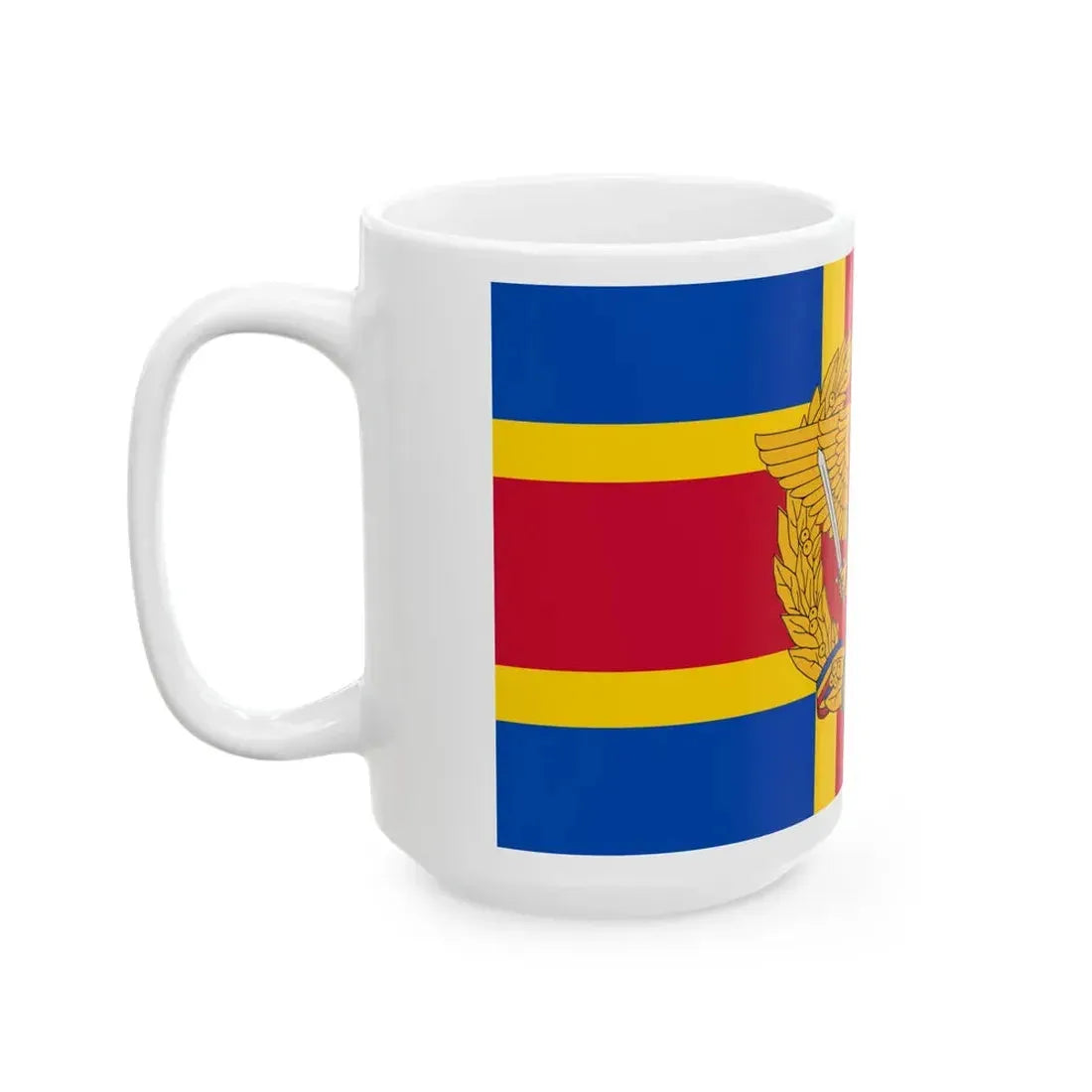 Flag of the Armed Forces of Moldova (Moldova) White Coffee Mug - Go Mug Yourself