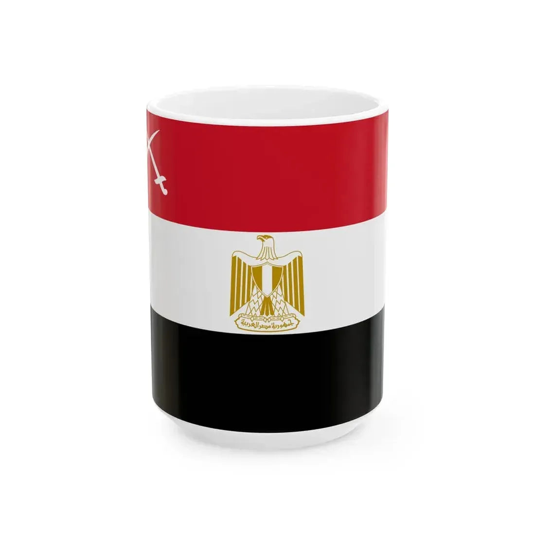 Flag of the Army of Egypt (Egypt) White Coffee Mug 15oz - Go Mug Yourself