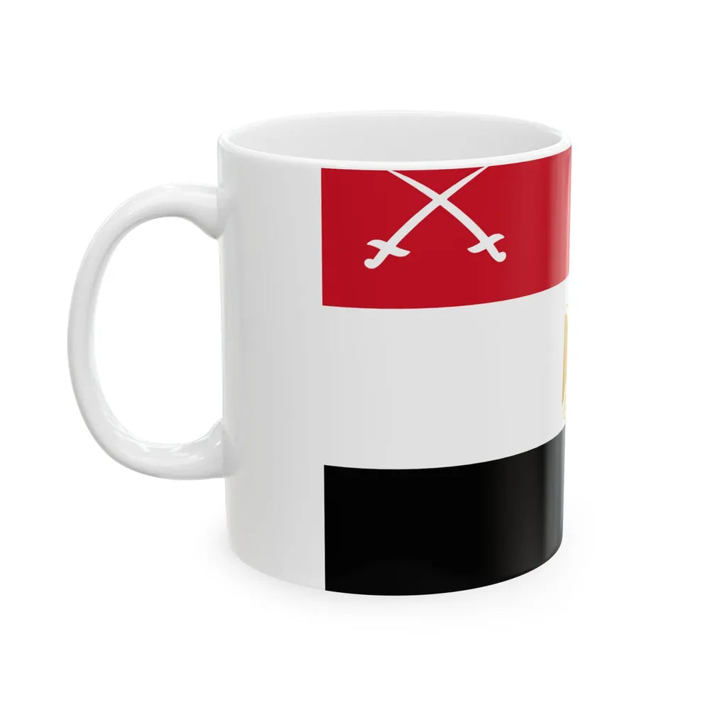 Flag of the Army of Egypt (Egypt) White Coffee Mug - Go Mug Yourself