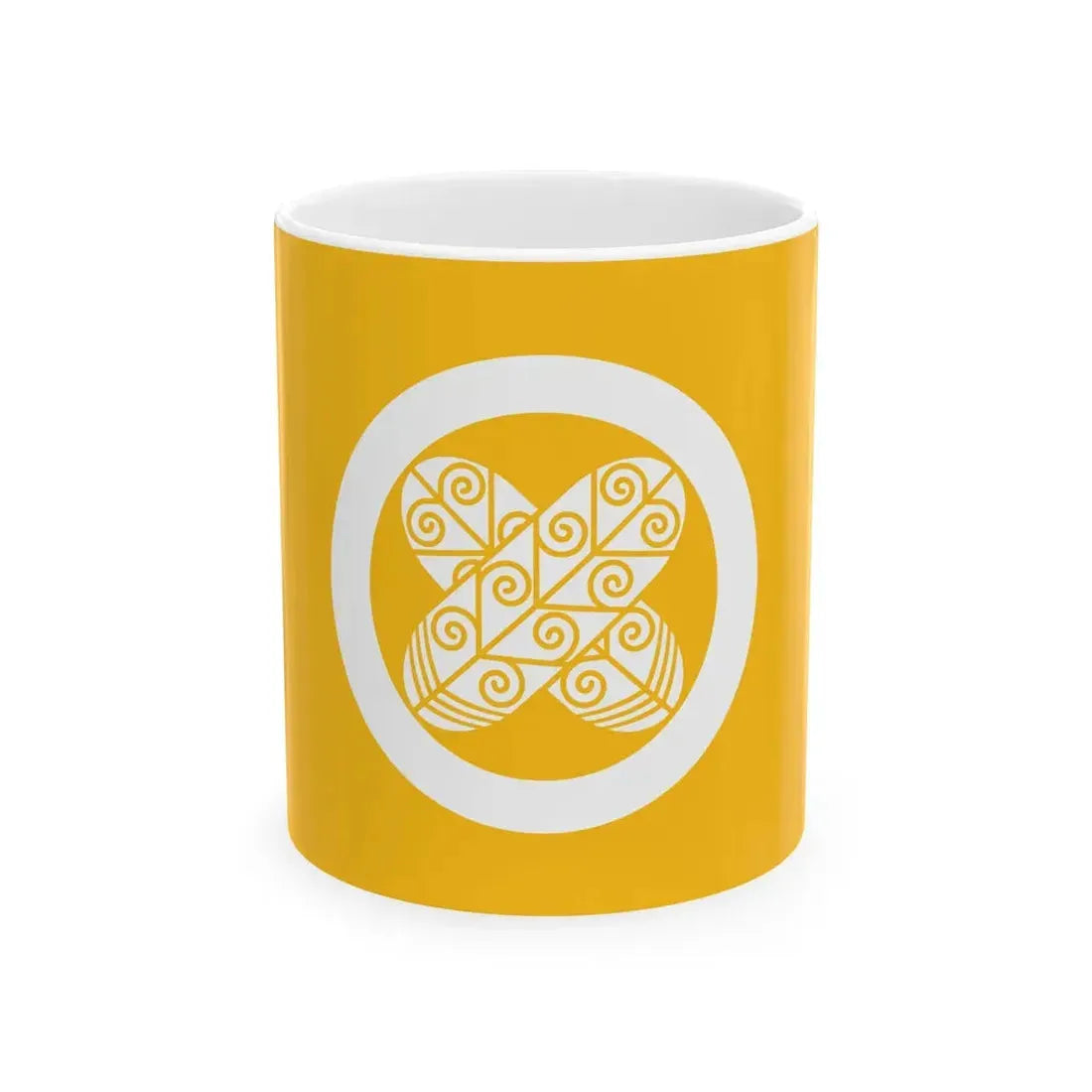 Flag of the Asano Lords of Hiroshima in Aki Province A (Japan) White Coffee Mug 11oz - Go Mug Yourself