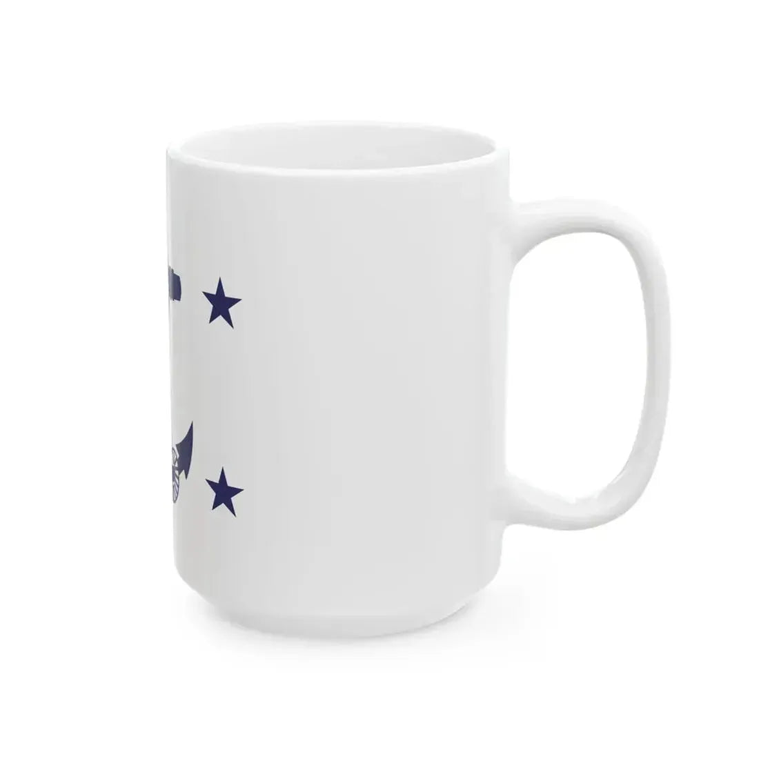 Flag of the Assistant Secretary of the Navy (United States) White Coffee Mug - Go Mug Yourself