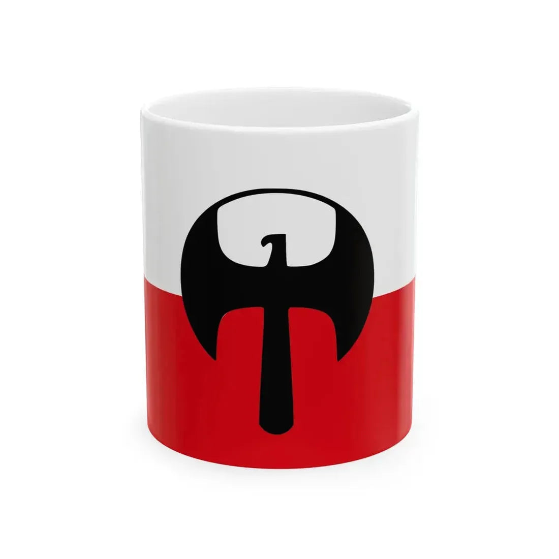 Flag of The Association for Tradition and Culture Niklot (Poland) White Coffee Mug 11oz - Go Mug Yourself