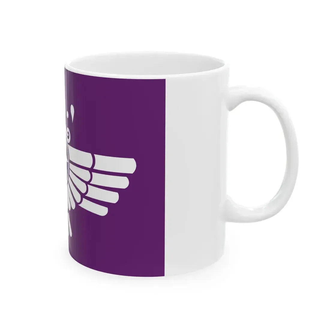 Flag of the Assyrian Democratic Movement (Iraq) White Coffee Mug - Go Mug Yourself