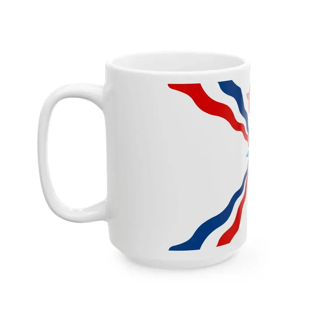 Flag of the Assyrians (Iraq) White Coffee Mug - Go Mug Yourself