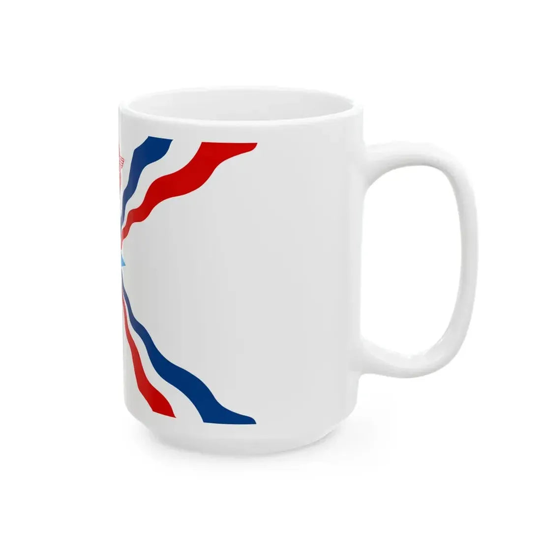 Flag of the Assyrians (Iraq) White Coffee Mug - Go Mug Yourself