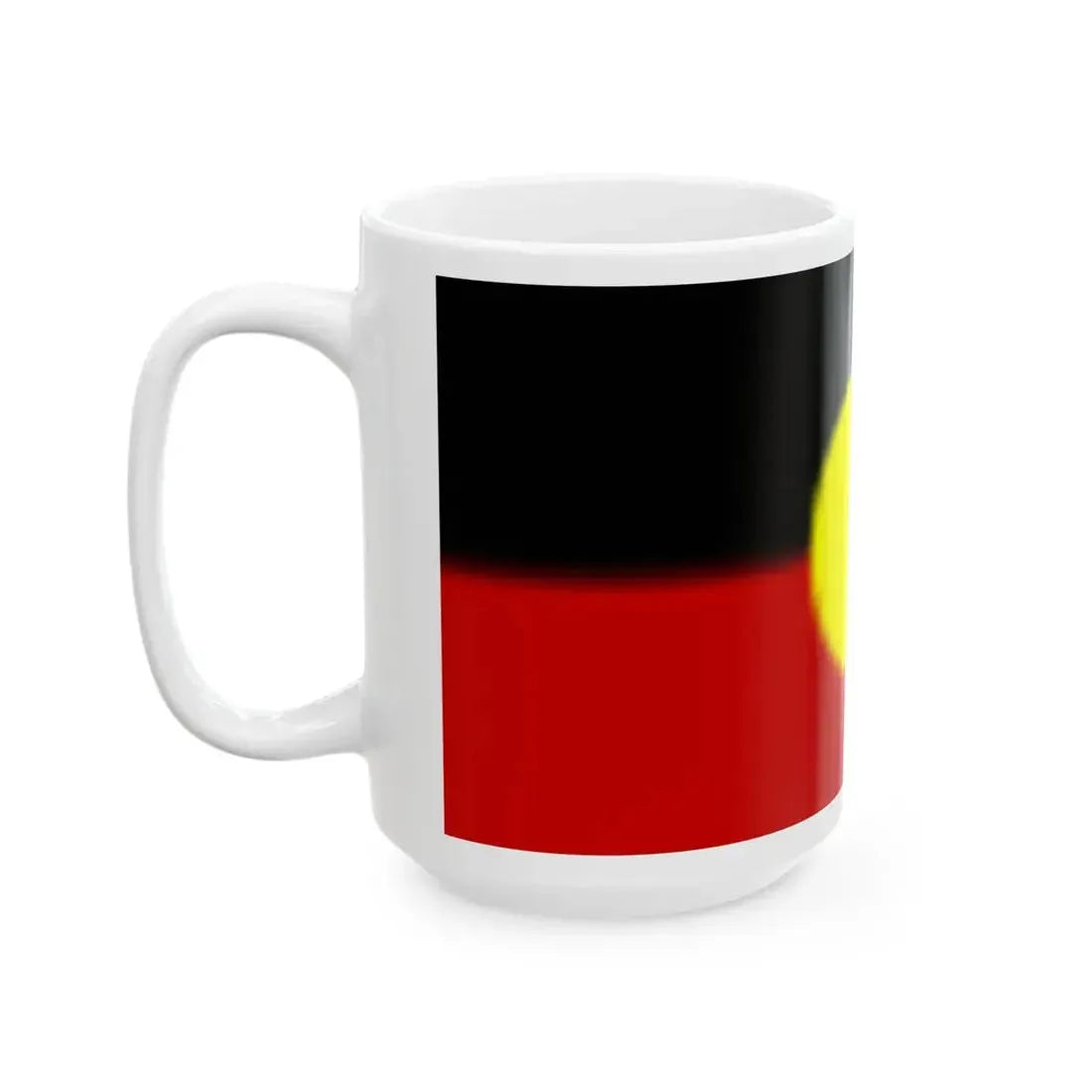 Flag of the Australian Aborigines (Australia) White Coffee Mug - Go Mug Yourself